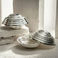 thumbnail image 4 of Serrated Copper Bowl Set - Handcrafted Artistry in 3 Unique Finishes (Copper, Silver, Rainbow Patina), 4 of 11