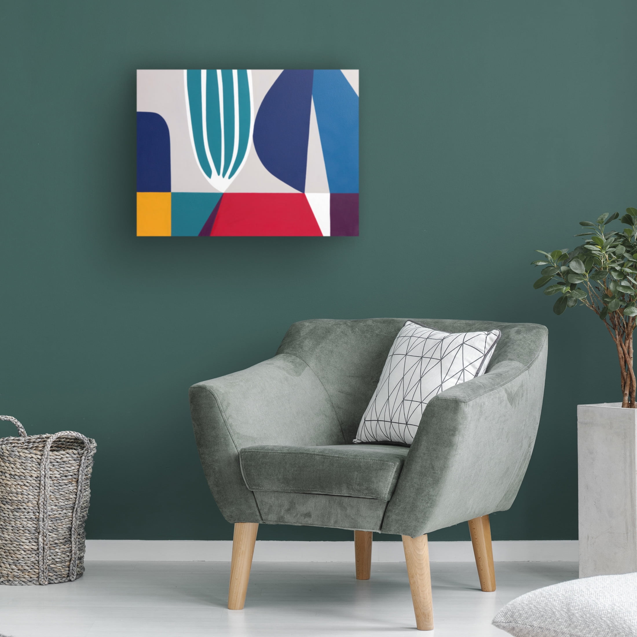 Canvas Wall Art - Sylvie Hamou 'Staying In Touch' Wall Art for Living Room, Bedroom, or Office Décor by Trademark Fine Art - 32 x 24 Inches