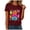 Wine, variant on mgoYE Halloween Shirts for Women Graphic Tees Women's Halloween Print Crew Neck T-Shirt, Funny T-shirts Woman Shirts(Purple,L)
