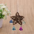thumbnail image 3 of Tmvgtek Pentagram Star Rattan Bird Cage Toy Parrot Stand Holder W / Bells Wind Chime Tmvgtek Oficina Multiescena Multifunción, 3 of 6
