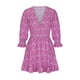 thumbnail image 4 of Vestidos Para Mujer Vestidos Casuales Moda Otoño Con Cuello en V Froral Print 3 4 Mini Vestido de Manga Odeerbi  ODB172891, 4 of 8