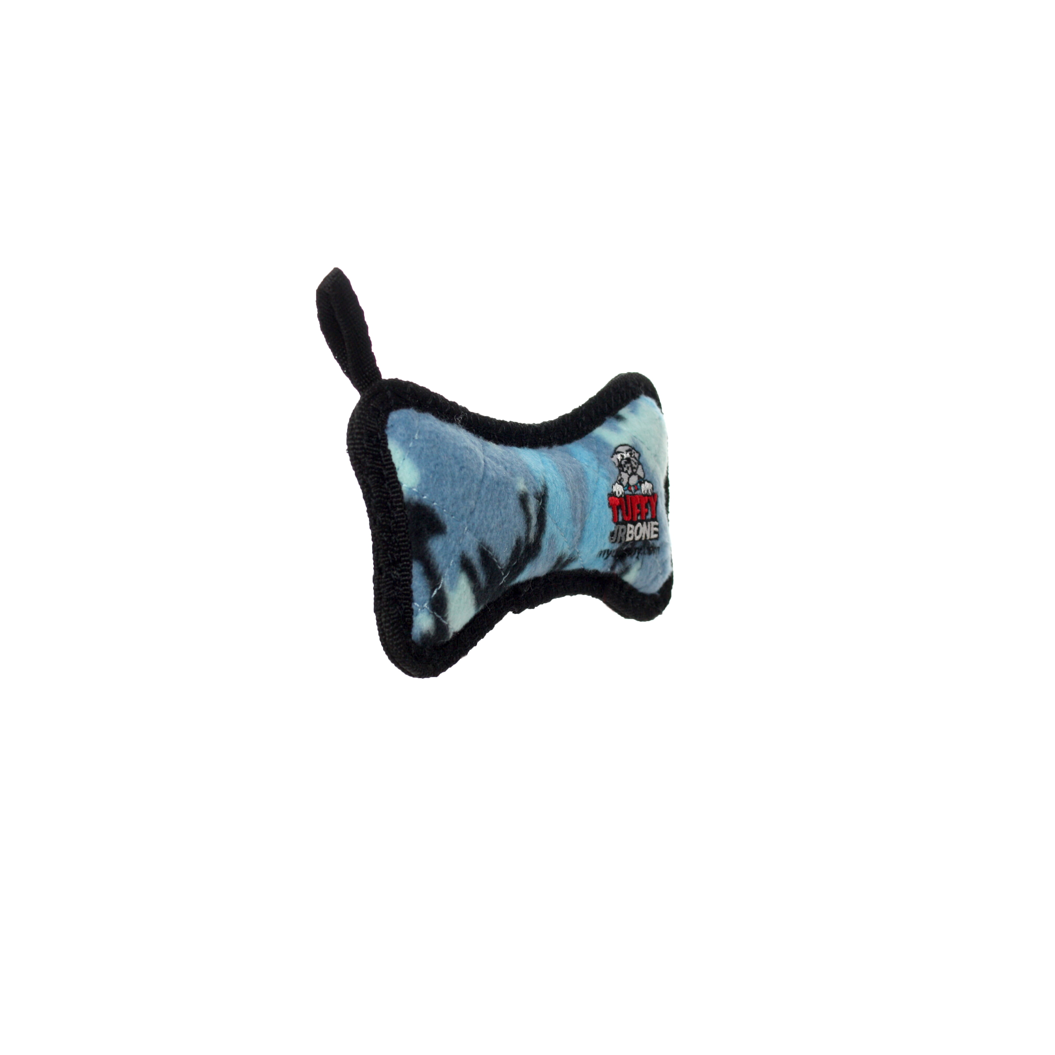 TUFFY® Jr Bone Camo Blue, 2-Pack, Durable Plush Squeaky Dog Toys