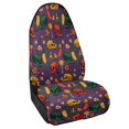 thumbnail image 2 of Uourmeti Halloween Bucket Seat Protector with Skull Candy Design, Waterproof Microfiber Terry Cloth Cover for Vans and Trucks, 2 of 7