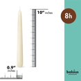 thumbnail image 2 of Vela BOLSIUS Ivory Taper, 10 pulgadas, 30 unidades, 8 horas de combustión, 2 of 9