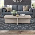 thumbnail image 3 of Evelyn&Zoe Wide Alder Scandinavian Fiberboard Coffee Table, White, 3 of 7
