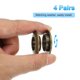 thumbnail image 3 of Ojetes de agujero de latón sólido de 15.5mm(5/8 pulgadas) Uxcell, 4 Pcs Grommets de superficie arqueada con respaldo autoadhesivo para manualidades en cuero, bronce, 3 of 6