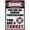 Black target warning, variant on video surveillance sign/warning sign/security sign/aluminum sign/home office yard / 8 x 12 inch