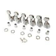 Jin Ho Locking Guitar Tuners, Right-Handed 6-Inline Tuning Peg Replacement, Chrome Plated, 19:1 Gear Ratio