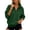 Dark Green -AH08, variant on Women Fleece Quarter Zip Sweatshirt Oversized Long Sleeve Fall, Casual, Relaxed Fit Pullover, Stand Collar, Winter Fashion Clothes White M