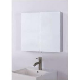 Virtu Confiant Mirrored Recessed Surface Mount Medicine Cabinet