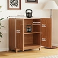 thumbnail image 5 of VENTOPYR Sideboard Buffet Walnut Storage Cabinet with Adjustable Shelves, 2 Doors, 5 of 7