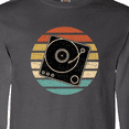 thumbnail image 4 of Inktastic Turn Table Record Player Retro Long Sleeve T-Shirt, 4 of 5