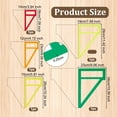 thumbnail image 2 of 5Pcs Acrylic Belt Templates Sewing Tools Colorful 180~340x100~230x2.5mm, 2 of 6