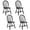 Black, variant on Costway Set of 4 Vintage Windsor Dining Side Chair Wood Spindleback Kitchen Room Black