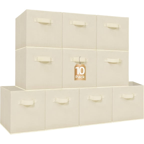 Storage cube for Mania, 11-inch foldable storage box with handle, 6-pack fabric folding box organization