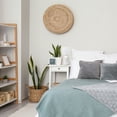thumbnail image 6 of Simple Designs 15.94" Glow & Flow Minimalist Grooved Ceramic Table Lamp, Monochromatic Fabric Shade, Textured Accent Lighting, For Bedroom, Office, Living Room,Off White, 6 of 6