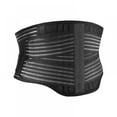 thumbnail image 1 of Lumbar Back Brace - Dual Adjustable Back Straps for Lower Core Support Belt  Immediate Waist Pain Relief Breathable Mesh Design Extra Compression Fits Men & Women, 1 of 13