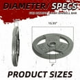 thumbnail image 2 of Signature Fitness Cast Iron Weight Plates for Strength Training, Fits 2-Inch Barbell, Multiple Size Options, 2 of 7