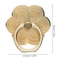 thumbnail image 3 of YUEVE Cell Phone Ring Holder Flower Shape Phone Ring Holder Metal Finger Grip Finger Kickstand 360° Rotation Universal Finger Ring Phone Grip Compatible With All Smartphone Button Phone Tripod Mount, 3 of 4