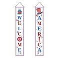 thumbnail image 1 of Letrero de porche del 4 de julio, bandera patriótica americana, pancarta para puerta del Día de la Independencia, decoraciones para patio de fiesta interior y exterior, 1 of 5