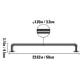 thumbnail image 2 of VEVOR Pipe Stair Handrail, 2ft Staircase Handrail, Industrial Pipe Handrail with Wall Mount Support, Round Corner Wall Handrailings for Indoor, Outdoor, 2 of 9