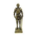 thumbnail image 4 of Estatua de decoración de caballero, estatua de caballero de escultura de resina, adorno decorativo de caballero para estantería de escritorio porche Bronce, 4 of 10