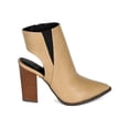 thumbnail image 2 of Bumper CK94 Women Leatherette Pointy Toe Cut Out Back Chunky Heel Ankle Bootie, 2 of 5