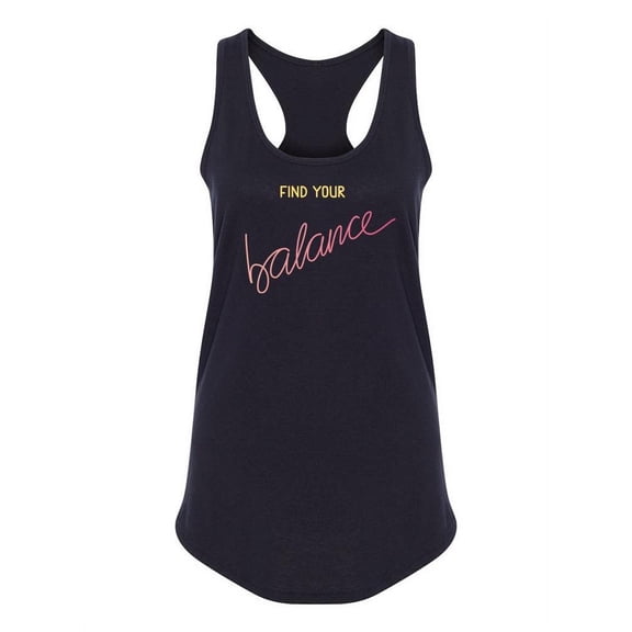 Quote Find Your Balance Tank Women -Image by Shutterstock, Female XX-Large