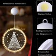 thumbnail image 3 of Luces navideñas para ventana, luces 3D colgantes novedosas para interiores, luces decorativas con pilas, cadena de luces decorativas con ventosa para dormitorio, patio, blanco cálido, 3 of 4