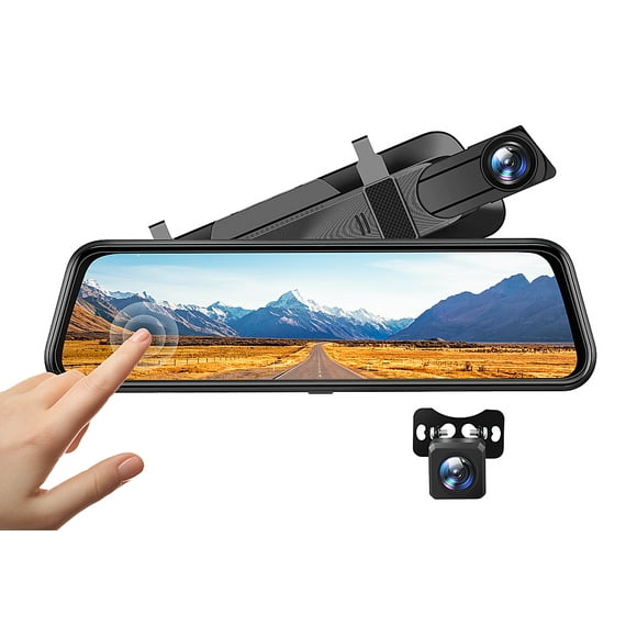 Vantop - H610 10" 2.5K Front and Rear Mirror Dash Cam with Parking Assistance