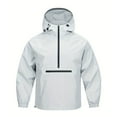 thumbnail image 4 of Aihuaihua Half Zip Hooded Jacket for Men Windproof Water Casual Outdoor Sports Pullover Lightweight Comfortable Athletic, 4 of 4