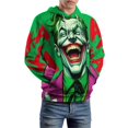 thumbnail image 2 of Joker Hoodies for Men Women, Unisex Hooded Sweatshirt, Oversized Pullover with 3D Print, Casual Loose Fit Hoodie, S-6XL, 2 of 8