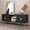 63in-Black, variant on HLR Modern 70" TV Stand, for TVs up to 80", Living Room Entertainment Center with 4 Door Storage Cabinet, White