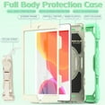 thumbnail image 4 of iPad mini 5 Case / iPad mini 4 Kids Case with Built-in Screen Protector, 3-Layer Full Protection Heavy Rugged Shockproof Case 360 Rotating Stand Cover with Adjustable Shoulder Strap,Green, 4 of 7