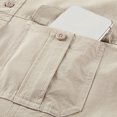 thumbnail image 6 of Men's Casual Stretchable Long Sleeve Button Up Shirt for Outdoor Hiking Daily Wear Comfortable Breathable Solid Color Big Size Mens Summer Lightweight Pullover Tee Shirts, 6 of 8