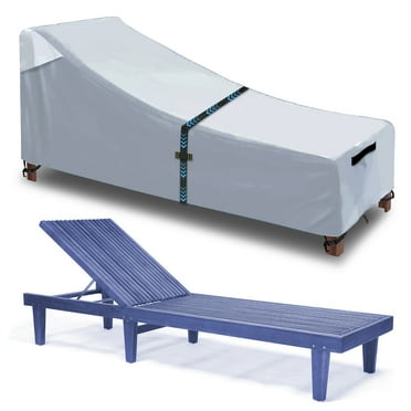 Patio Chaise Lounge Cover with Handles (68L x 30W x 30H) inch