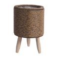thumbnail image 2 of RXIRUCGD Imitation Rattan Flower Stand Triangular Support Flowerpot Indoor Desktop Potted Storage Container Office Woven Pot, 2 of 6
