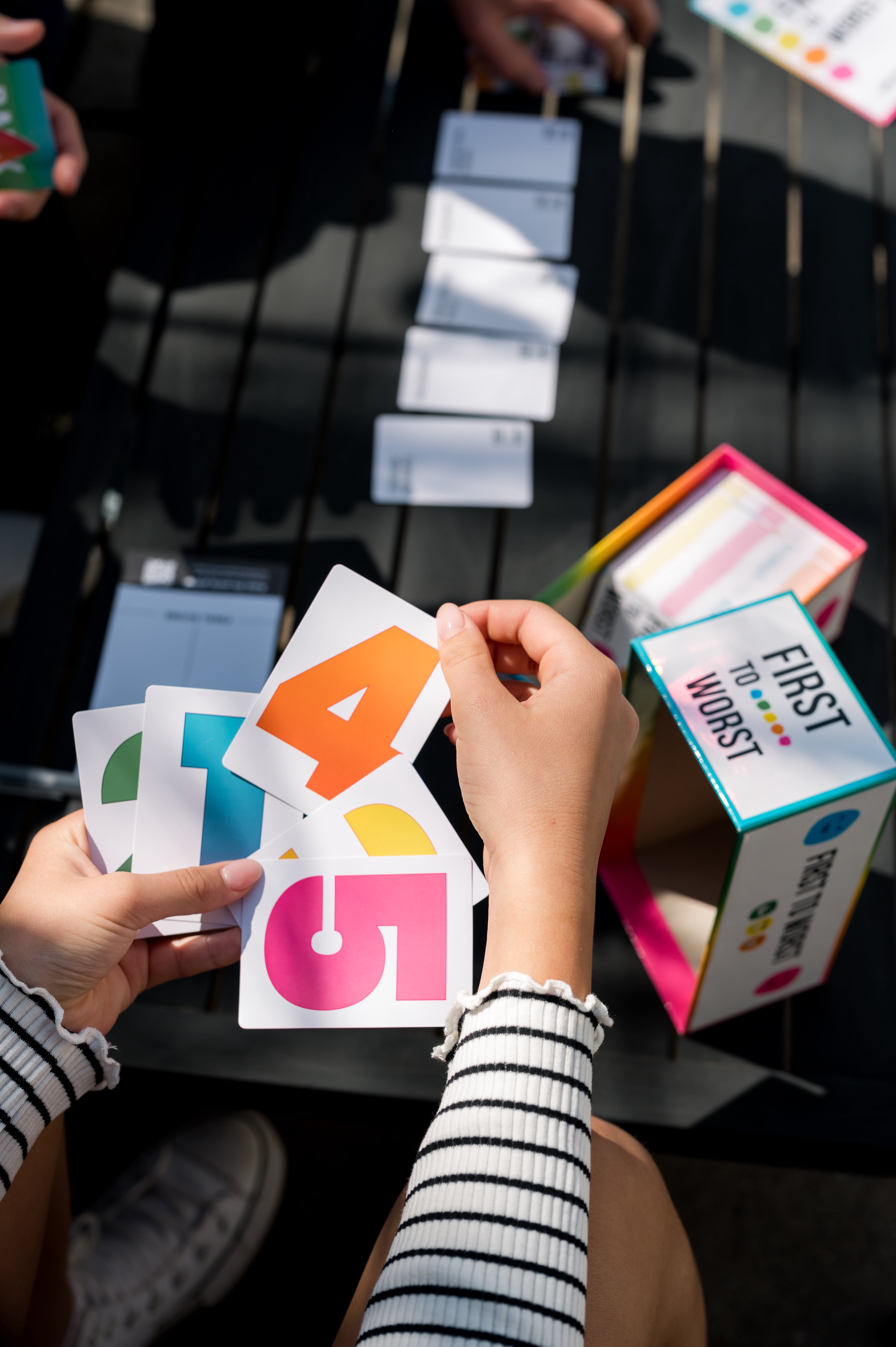 Dyce Games First to Worst - The Family Party Game About How Your Friends and Family Rank Things