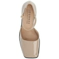 thumbnail image 5 of Journee Womens Evangeline Square Toe Stacked Heel Pumps, Widths Available, 5 of 9
