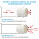 thumbnail image 4 of Uxcell 4 Inch Backdraft Damper, PVC Ducting Hose Airflow Insert Shutter, One-Way Draft Stopper for Kitchen Fans, 4 of 6