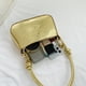 thumbnail image 2 of Bolso de axila de moda para mujer, bolso cruzado con patrón de cocodrilo para regalo (dorado), 2 of 9