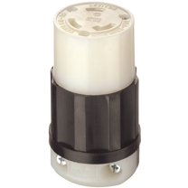 Leviton 30A 250V 3-Wire 2-Pole Industrial Grade Locking Cord Connector