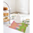 thumbnail image 4 of Happy Easter Kitchen Dish Towels for Drying Dishes Set of 3, Rabbits Eggs Spring Daisy Floral Grass Pink Waffle Weave Microfiber Hand Tea Bathroom Towels Quick Dry & Absorbent Towel 12x12, 4 of 7