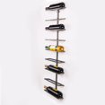 Modern 9 Bottles Holder Wine Rack Wall Mounted Holder Storage Display Shelf Iron