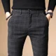 thumbnail image 5 of Pantalones de traje fluido de talla grande para hombre, pantalones ajustados con trenzas para hombre, ropa de trabajo drapeada, reseñas coreanas baratas, muchas confecciones, 5 of 5
