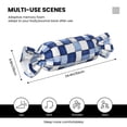 thumbnail image 2 of Candy Pillow With Pillow Core 24.6×9.8in Durable Cord Opening And Closing Design Waterproof And Easy To Install Cornflowerblue Checked Hand-Drawn Sketch_4, 2 of 8