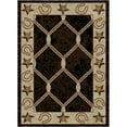 thumbnail image 3 of Mayberry Rug HS6483 2X8 2 ft. 2 in. x 7 ft. 7 in. Hearthside Midnight Trail Black Runner Rug, 3 of 3