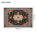 thumbnail image 3 of Toilet Rug Rectangle Bathroom Rugs Non-Slip Soft Plush Machine Washable Contour Bath Mat Mandala Floral 24x16, 3 of 9