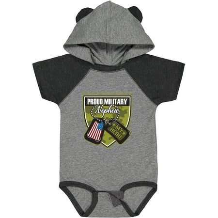 

Inktastic Proud Military Nephew Outfit Gift Baby Boy Bodysuit