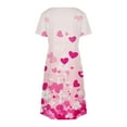 thumbnail image 4 of Levmjia Womens Summer Dress Casual V Neck Floral Short Sleeve Slim Fit Polyester Comfortable Vacation Beach Party Work Multi Colors, 4 of 7